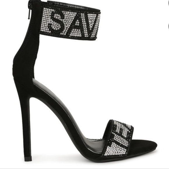 NWT RHINESTONE SAVAGE TEAM Stilettos Heels 👠 - Picture 3 of 6